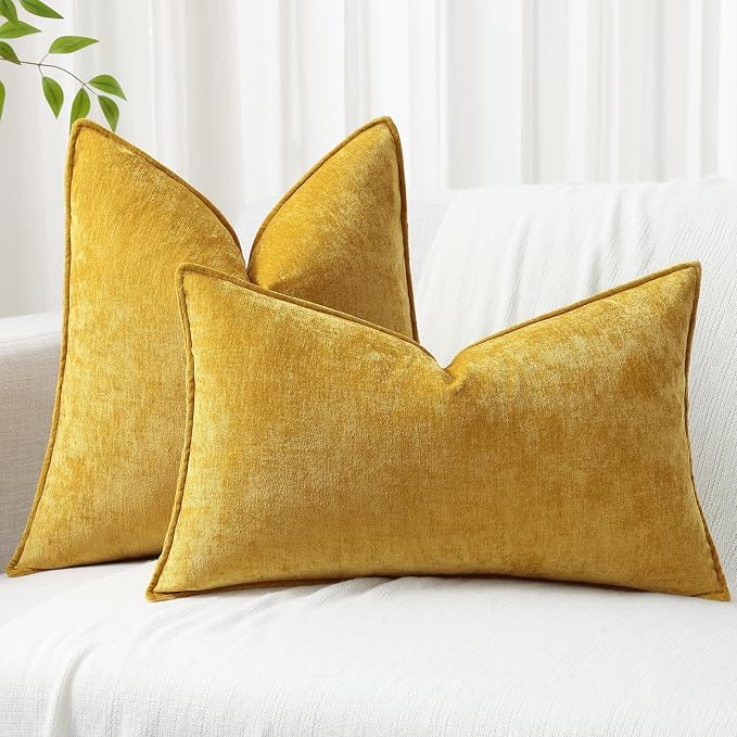 decorUhome Summer Couch Euro Sham Throw Pillow Covers 22x22 Set of 2, - Image 4