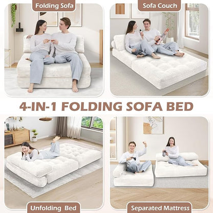 Folding Sofa Bed, Convertible Sleeper Chair - Image 8