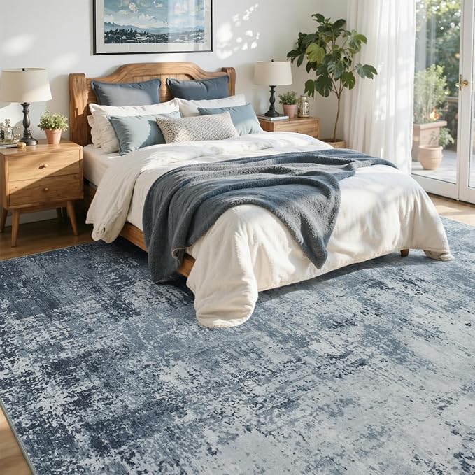 4x6 Ft Area Rugs for Living Room, Soft Non-Slip Washable Rugs Modern Abstract - Image 4