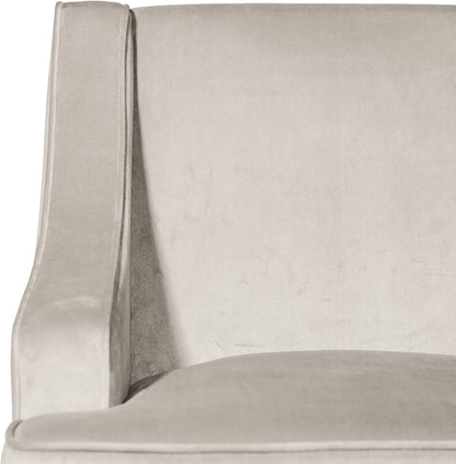 HomePop Swoop Arm Accent Chair, Velvet Grey - Image 7