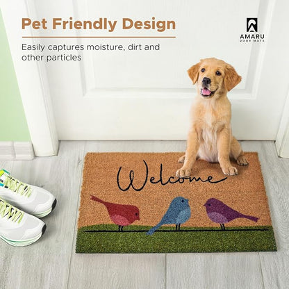 Coir Welcome Mat, Colorful Birds, 24 x 36 in | 100% Natural Coir, Anti-Shedding - Image 7