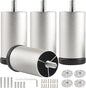 4 Pack Bed Support Legs 3 Inch Silver Furniture Cabinet Metal Legs Replacement by Unknown