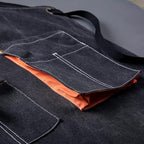 Canvas Aprons for Men Chef Apron, Work Apron with Large Pockets - 16oz Heavy Duty Cross Back, BBQ, Cooking