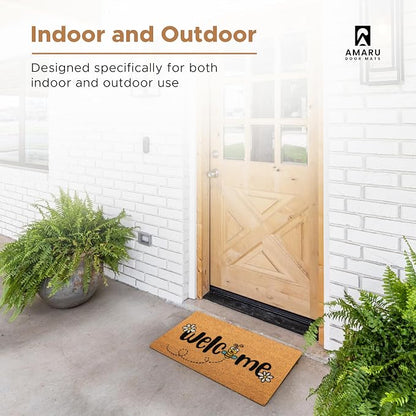 Coir Welcome Mat, 17 x 29 in | 100% Natural Coir, Anti-Shedding, Durable PVC - Image 4