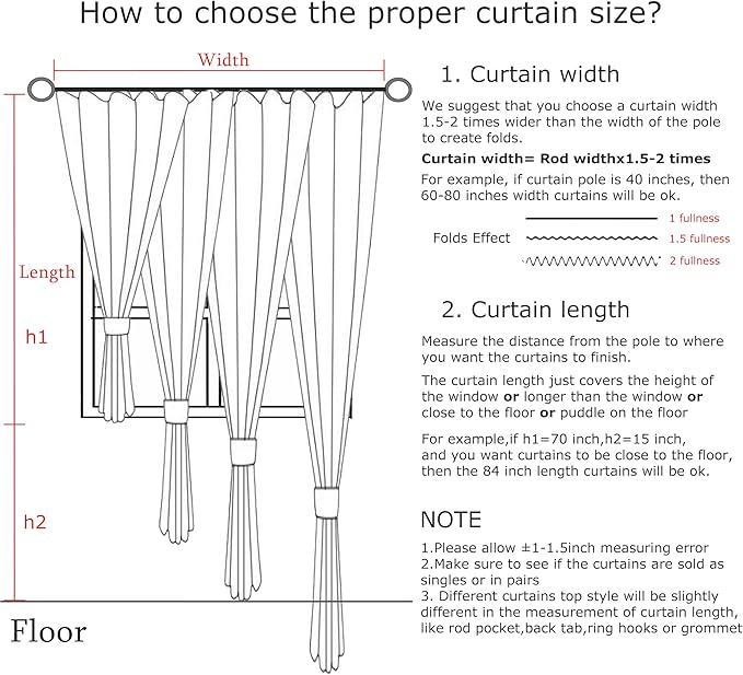 Vision Home Soft Green Pinch Pleated Full Blackout Curtains Linen Blended Room - Image 7
