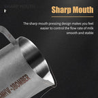 MHW-3BOMBER Milk Frothing Pitcher, 16oz/450ml Milk Frother Cup for Barista, SUS304 Stainless Steel Espresso Steaming Pitchers for Milk/Coffee/Latte Art, P3027SS-OS