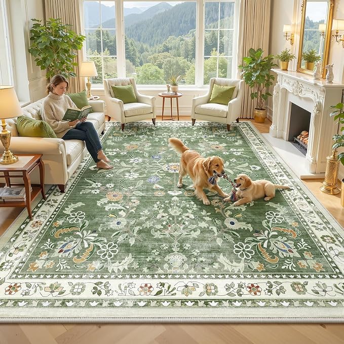 Yamaziot 8x10 Washable Area Rug - Image 3