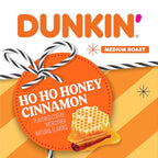 Dunkin' Ho Ho Honey Cinnamon Flavored Ground Coffee, 11 ounce (Pack of 6)