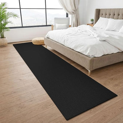 KOZYFLY Black Runners Rugs for Hallway 2x10, Washable Runner Rug, Woven Non - Image 8