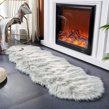 EasyJoy Ultra Soft Fluffy Shaggy Area Rug Faux Fur, Chair Cover, Fuzzy Seat Pad - Image 3
