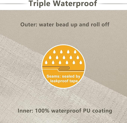 Favoyard Patio Chair Cushions 18.5 x 16 x 3 Inch Waterproof Outdoor Seat - Image 4