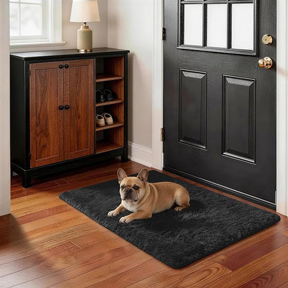 Ophanie Small Black Entryway Throw Rugs - Image 5