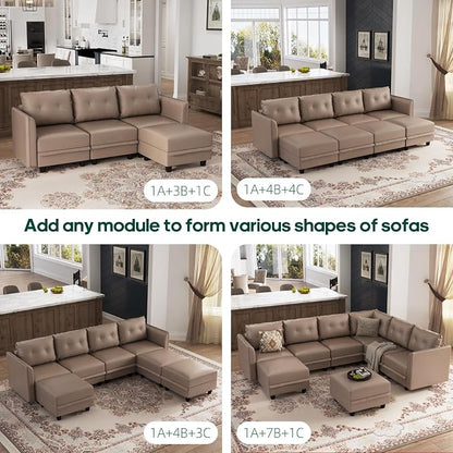 LLappuil Modular Sectional Sofa Middle Module Storage Seat - Image 7
