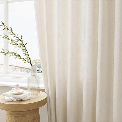 Pinch Pleated 105 Inch Linen Curtains - Image 5