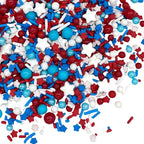 Sprinkles | Blue Sprinkle | 4 Ounces | Jimmies | Sprinkle | Manvscakes, Chocolate Flavor, Non Toxic