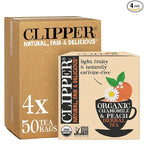 Clipper Tea Chamomile & Peach Teabags – USDA Organic, Great Hot or Iced – Natural, Fair & Delicious Fruity Chamomile & Peach Infusion – 200 Tea Bags