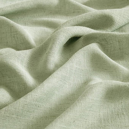 MIULEE Sage Green Linen Curtains 52x63 Inch Length 2 Panels - Image 4