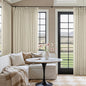 Extra Wide Pinch Pleat 100 x 96 Inch Linen Semi Sheer Curtains 1 Panel | by Twodrapes