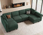 Belffin U Shaped Sectional Sofa Couch Modular Sectional Sofa by Belffin