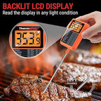 ThermoPro TP510 Waterproof Digital Candy Thermometer with Pot Clip, 10" Long Probe Instant Read Food Cooking Meat Thermometer for Grilling Smoker BBQ Deep Fry Oil Thermometer