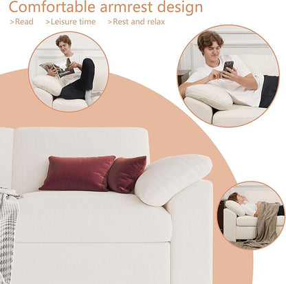 EASE MOOSE Oversized Sectional Modular Sofa，Comfty U Shape Sectional FSC - Image 6