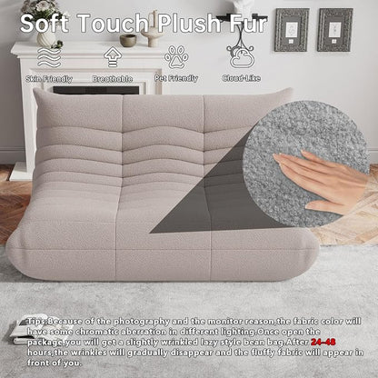 WHGBJA Bean Bag Chairs for Adults, Memory Foam Couch Loveseat Sofa Chair - Image 3