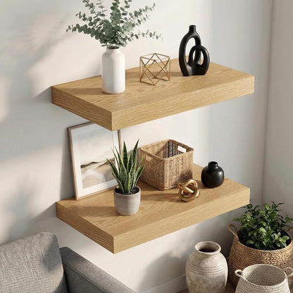 Dreamland Floating Shelves 24inch, 2 Pack Rustic Wooden Wall Shelves, Wall - Image 6