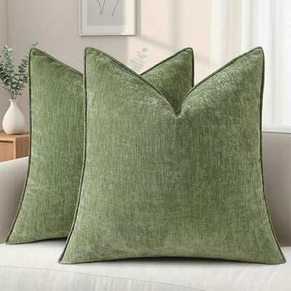 decorUhome Summer Couch Euro Sham Throw Pillow Covers 22x22 Set of 2, by decorUhome