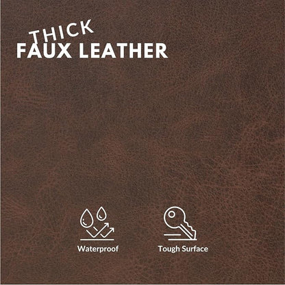 Faux Leather Fabric, Thick Durable Synthetic Repholstery Leather Vinyl - Image 2