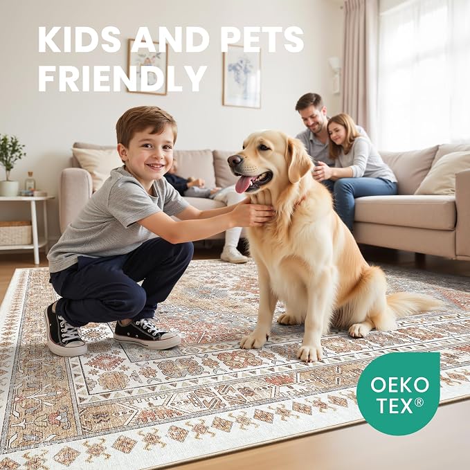 2x7 Runner Rug Non Slip, Washable Hallway Runner Rug, Nursery Room, Soft Runner - Image 8