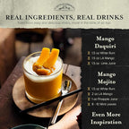 Liquid Alchemist Mango Syrup for Drinks - Real Ingredients Make our Mango Puree for Cocktails the Perfect Margarita Mix - Our Tropical Cocktail Syrup are Small Batch, Non-GMO & Vegan (25 oz)