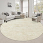 Round Area Rug Living Room: 6 ft Modern Washable Carpet Taupe | by FXRHLP