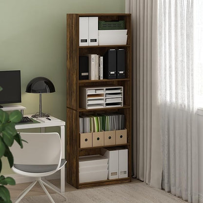 Furinno GEHRY Book Shelf, 5-Tier Bookshelf - Image 2