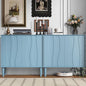 Easyego 63″ Mid Century Modern Sideboard Buffet Cabinet, Dining Room, 2-Piece by Easyego