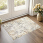 UERMEI 2x3 Entryway Area Rug: Washable Neutral Modern Abstract Small Rug by UERMEI