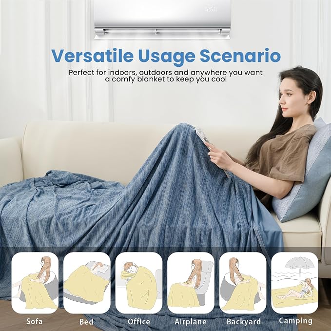 OIGAE Cooling Blanket for Hot Sleepers - Image 8