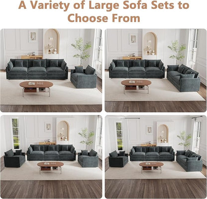 mikibama Modular Sectional Sofa, 111.5 Inch U Shaped Couch Set - Image 7
