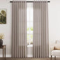 Brownish Grey Linen Curtains 84 Inches Long by Nanspring