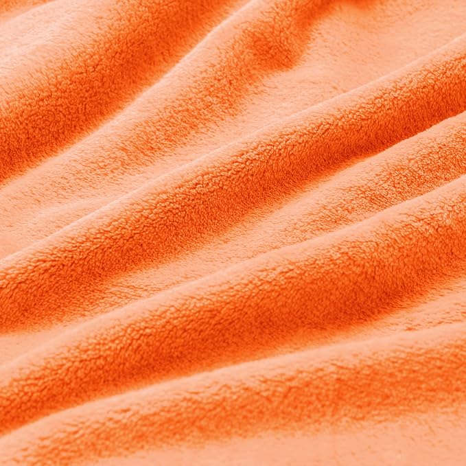 BEDELITE Fleece Blankets 108 inch x90 Size Orange Throw Blankets - Image 4