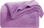 KMUSET Fleece Blanket Throw Size Lilac Lightweight Super Soft Cozy Luxury Bed by COZYBLANKETHappyHomeLife