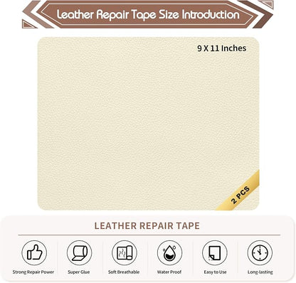 KING MOUNTAIN Leather Repair Patch, 2 Packs 9 x 11 Inches self Adhesive Leather - Image 4