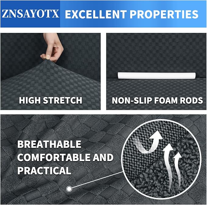 ZNSAYOTX 1 Piece Jacquard Couch Covers - Image 5