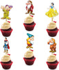 "Snw Whte and the Sevn Dwafs Cupcake Topper | Fairytale Party Decor | Enchanted Forest Theme | Classic Story Celebration | Magical Cake & Cupcake Decorations"