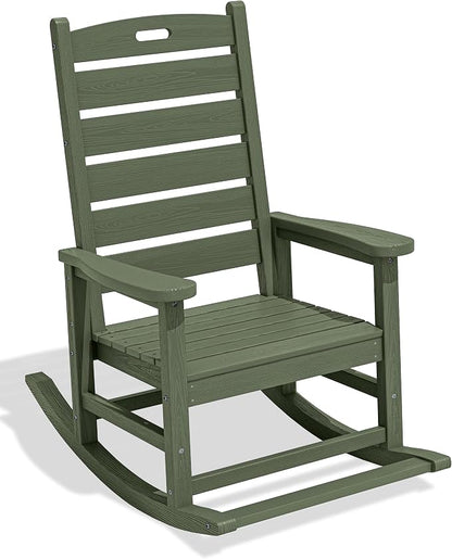 SERWALL Outdoor Rocking Chair, Oversized Rocking Chair by SERWALL