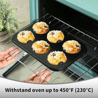 Muffin Baking Pan 2-Pack, Nonstick Premium Carbon Steel Muffin Pan for Baking, Cupcake Tin Cheesecake Pans