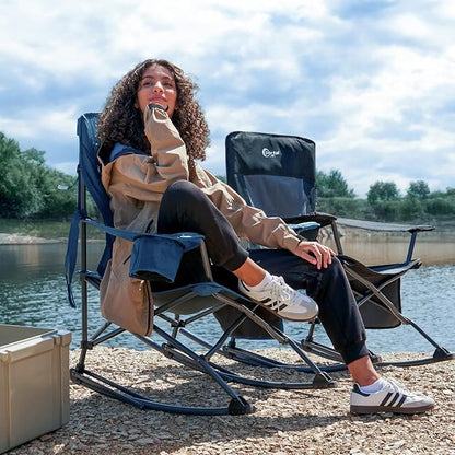 Portal Outdoor Rocking Chair Camping Folding Portable Rocker - Image 2