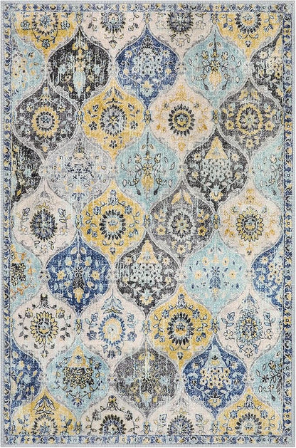 Lahome Moroccan Trellis Kitchen Rugs Non Slip Washable, 2x3 Rugs - Image 3