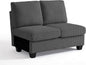 CHIC HOUSE Middle Module for Modular Couch, Corduroy Customizable Chaise by CHICHOUSE