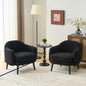 VINGLI 30.3" Wide Modern Barrel Accent Armchairs Set of 2 by VINGLI