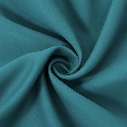 Blackout Curtains 66 x 95 inch/Sea Teal Curtains Set of 2 Panels/Thermal - Image 5